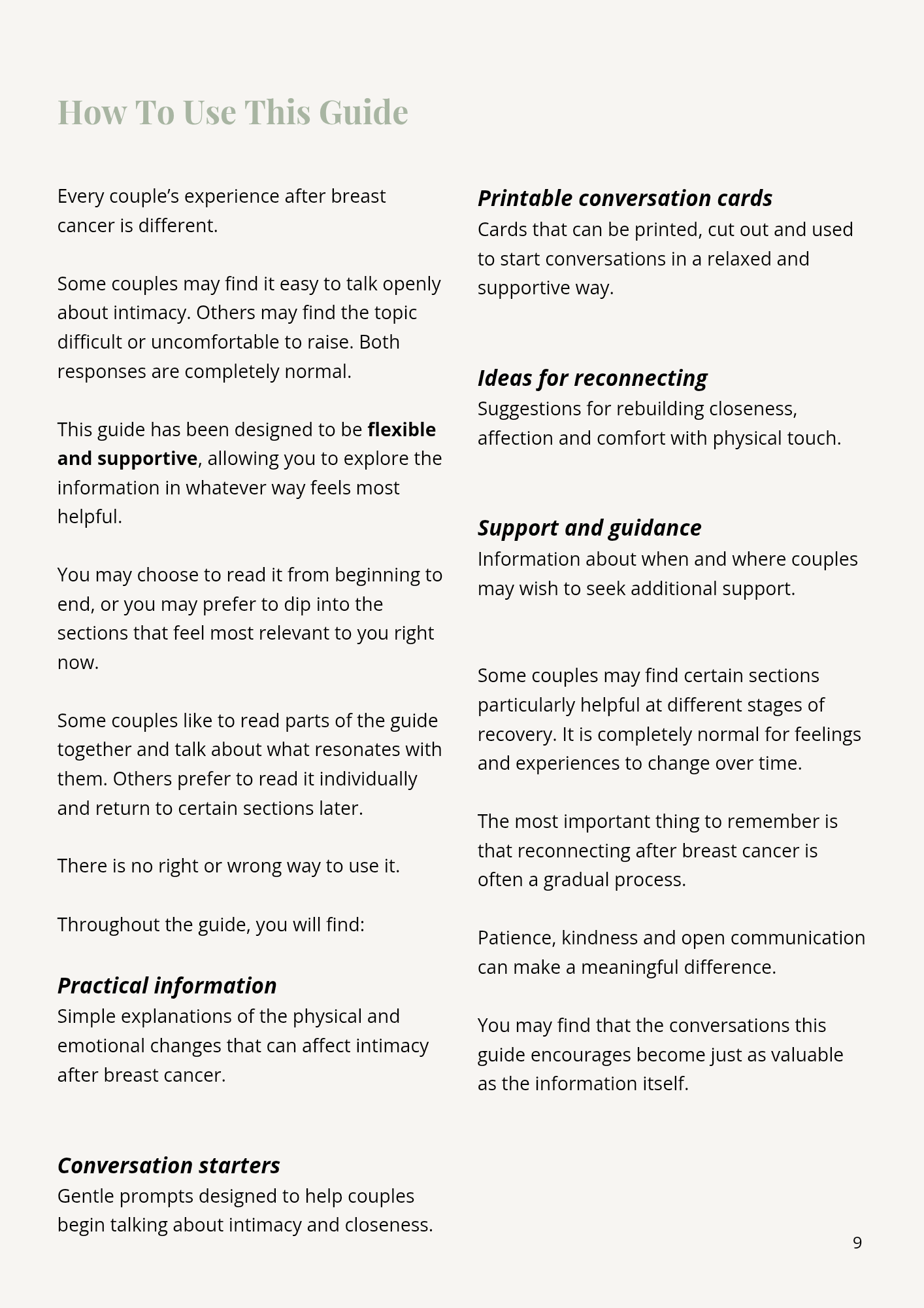 Intimacy After Breast Cancer